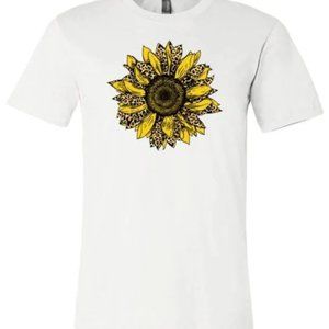 Leopard Print Sunflower Shirt